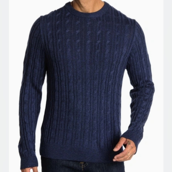 Slate & Stone Cable Knit crewneck sweater - Picture 1 of 6